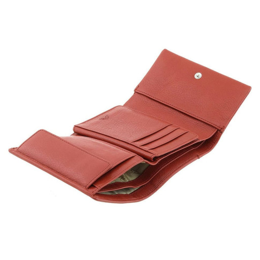 Шкіряне портмоне Contatto 3337 rosso червоний