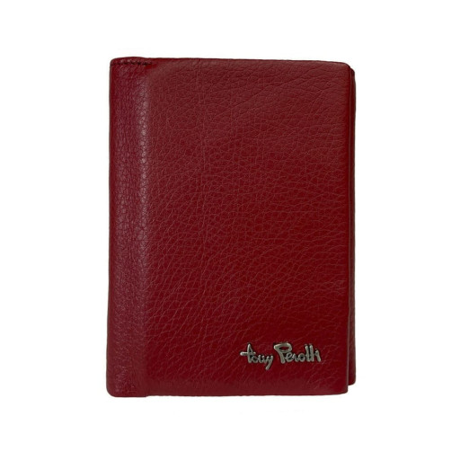 Шкіряне портмоне Contatto 3337 rosso червоний