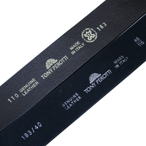 Шкіряний ремень 183 moro коричневий TONY PEROTTI