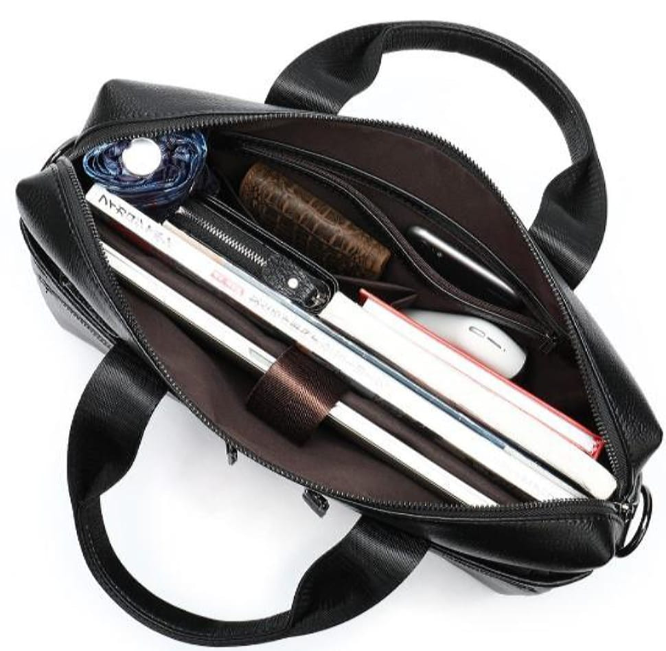 Офісна чоловіча шкіряна сумка для ноутбука та документів Bexhill A25-7122A