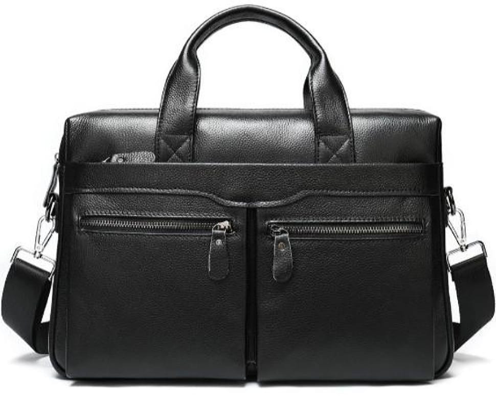 Офісна чоловіча шкіряна сумка для ноутбука та документів Bexhill A25-7122A