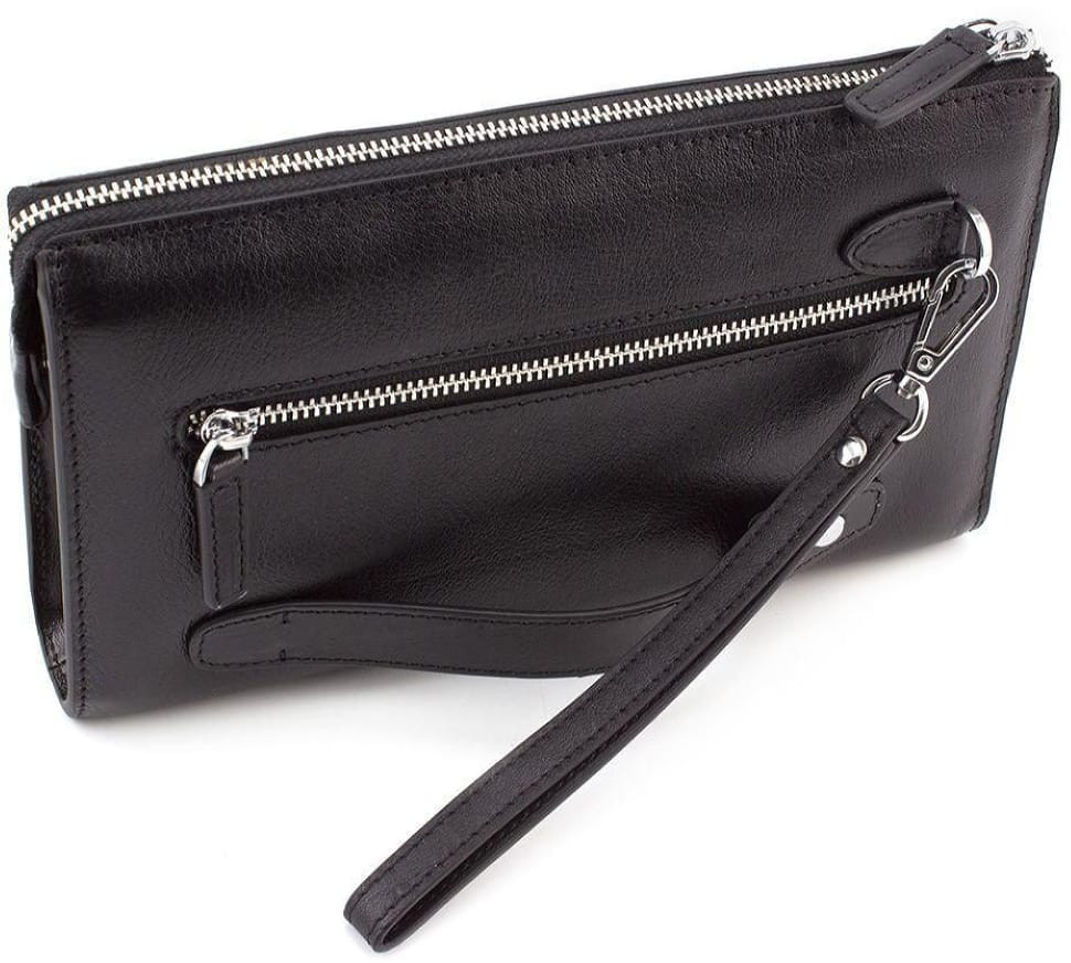 Black calfskin leather purse Marco Coverna 8543-3 black