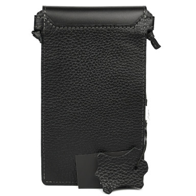 Мини сумка чехол для телефона, панч Grande Pelle 70371010 черная