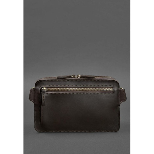 Шкіряна сумка Dropbag Maxi темно-коричнева