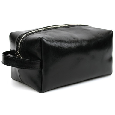 Leather vanity case TARWA GAlc-8033-4lx black Alcor