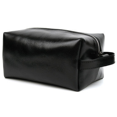 Leather vanity case TARWA GAlc-8033-4lx black Alcor