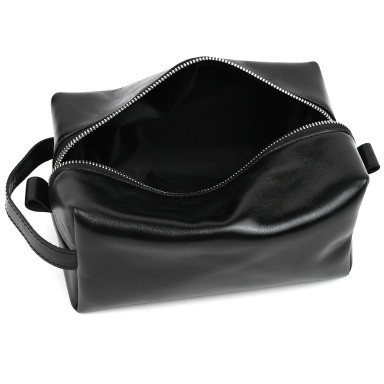Leather vanity case TARWA GAlc-8033-4lx black Alcor