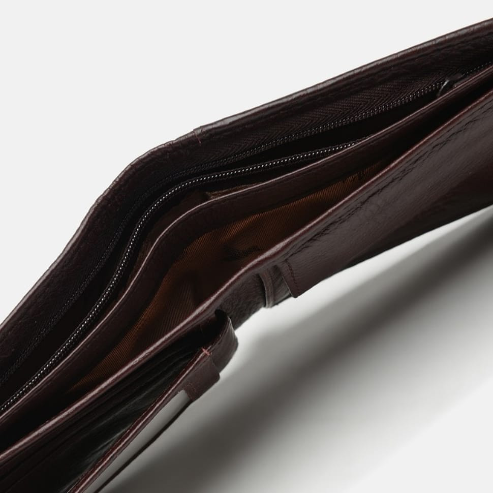 Чоловічі шкіряне портмоне V1T120D-H46-BE-crimsom