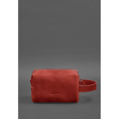 Leather cosmetic bag 5.0 Coral Crazy Horse