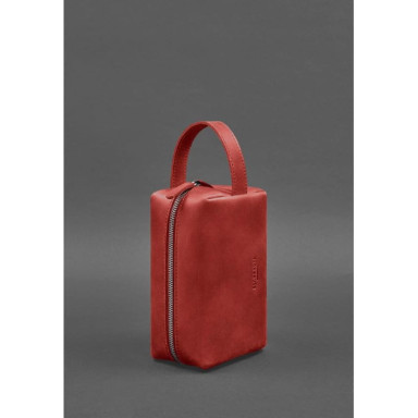 Leather cosmetic bag 5.0 Coral Crazy Horse
