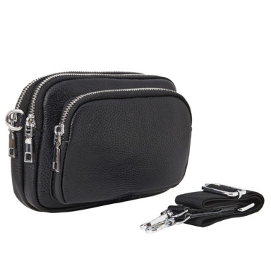Сумка женская из натуральной кожи SL77099black