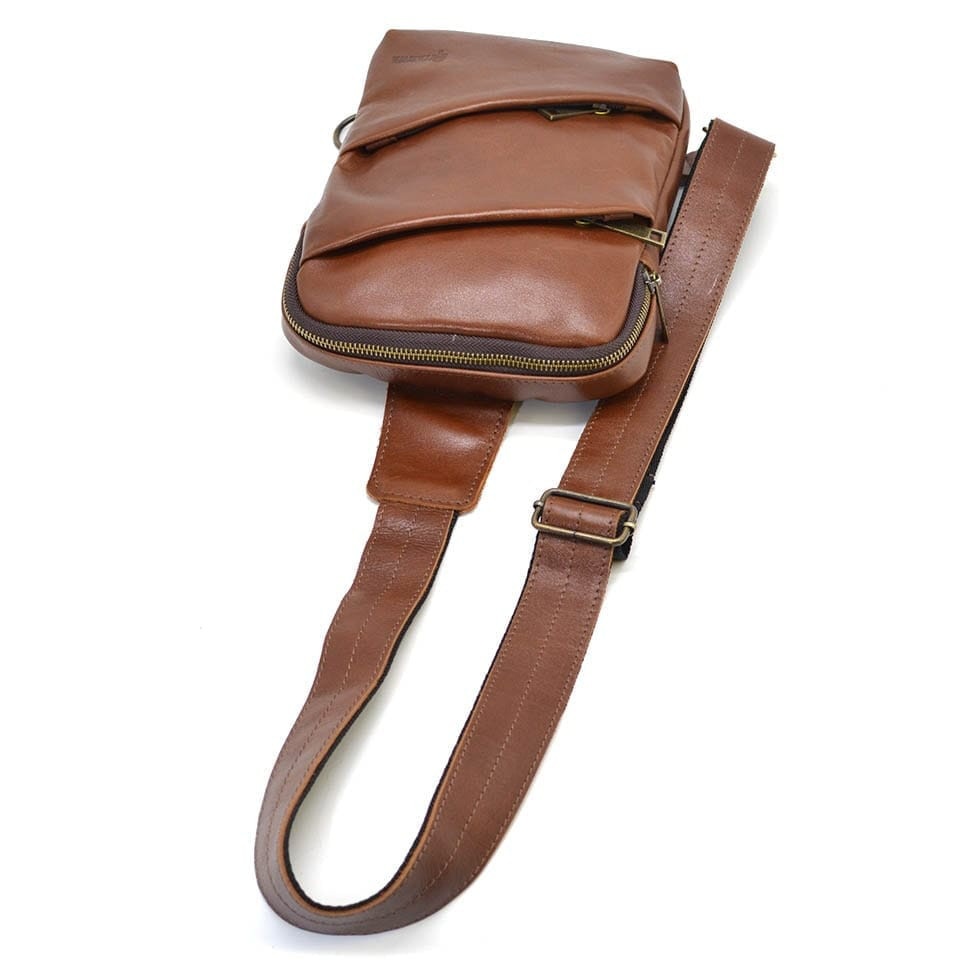 Leather backpack sling backpack for one harness GB-0604-3md TARWA