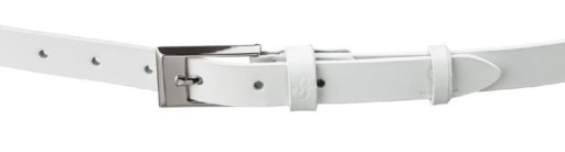 Ремінь тонкий жіночий GRANDE PELLE 11252 Білий