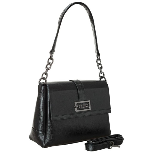 Сумка жіноча шкіряна Desisan 4035-011 чорний флотар