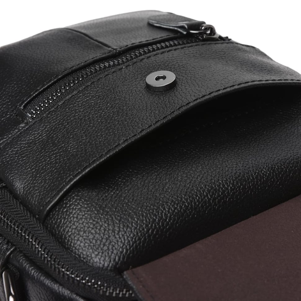 Чоловіча сумка шкіряна Keizer K11169-black