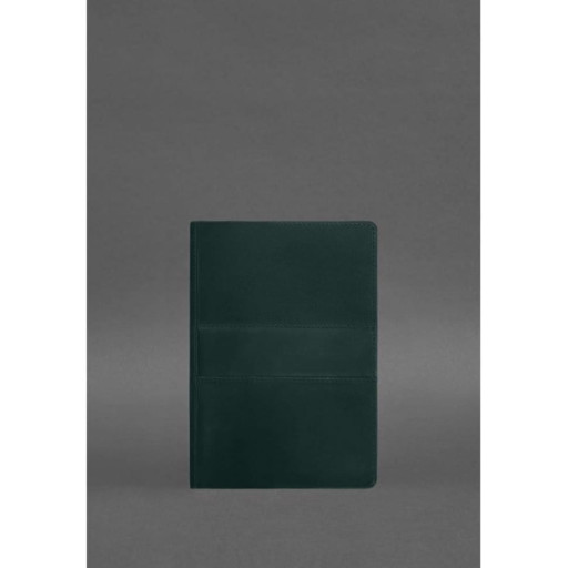 Шкіряний блокнот А5 (софт-бук) 9.3 зелений Crazy Horse
