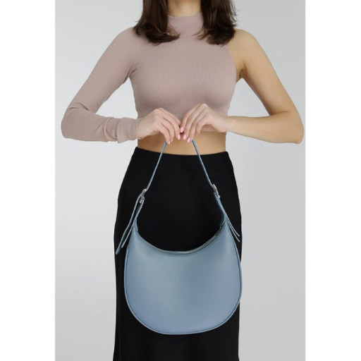 Жіноча шкіряна сумка Vivian блакитний флотар
