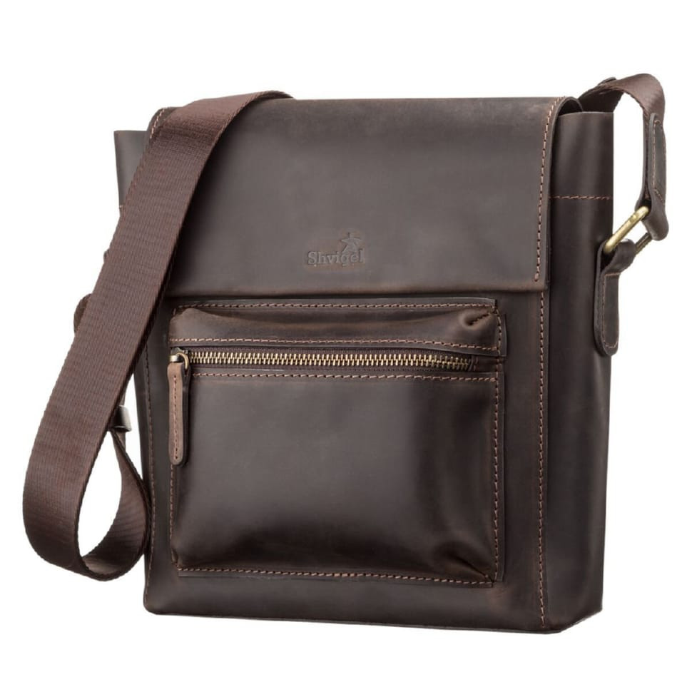 Men's bag SHVIGEL 11095 leather Brown
