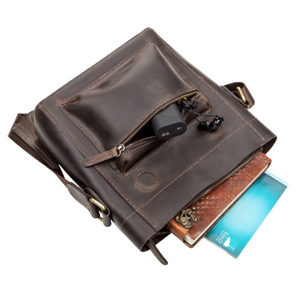 Men's bag SHVIGEL 11095 leather Brown