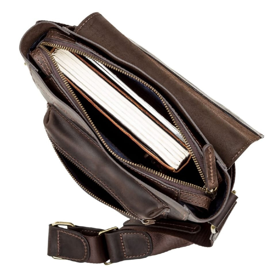 Men's bag SHVIGEL 11095 leather Brown