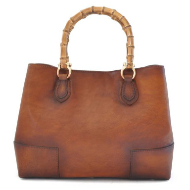 Pratesi BCL291 - Sarteano Shoulder Bag in cowhide leather Bruce Cherry