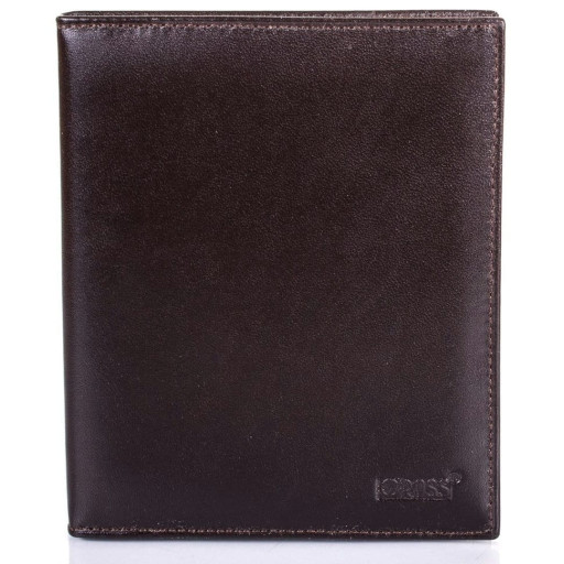 Візитниця шкіряна GRASS 556-4 коричневий гладкий