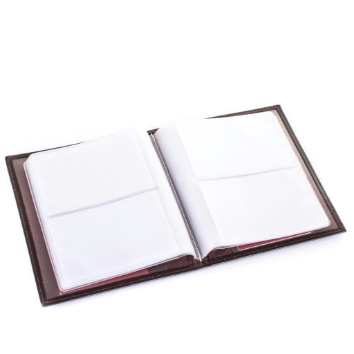 Візитниця шкіряна GRASS 556-4 коричневий гладкий