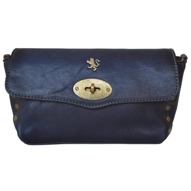 Pratesi BBL160/G - S.Bernardo Big Clutche in cow leather Bruce Blue