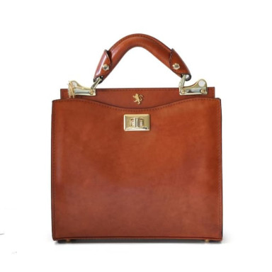 Pratesi RMA150/26 - Anna Maria Luisa de' Medici Small Lady Bag in cow leather Radica Brown