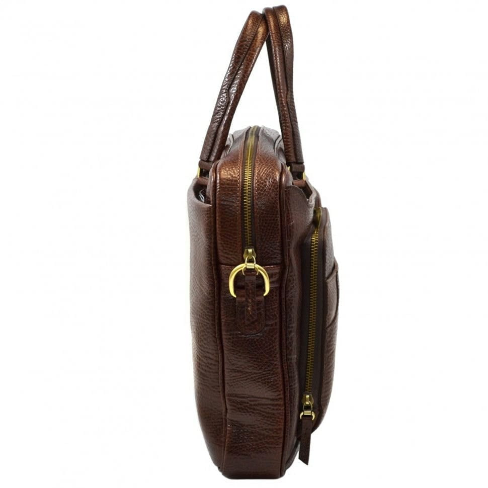 Шкіряний портфель Tony Bellucci 5048-896 рудий флотар