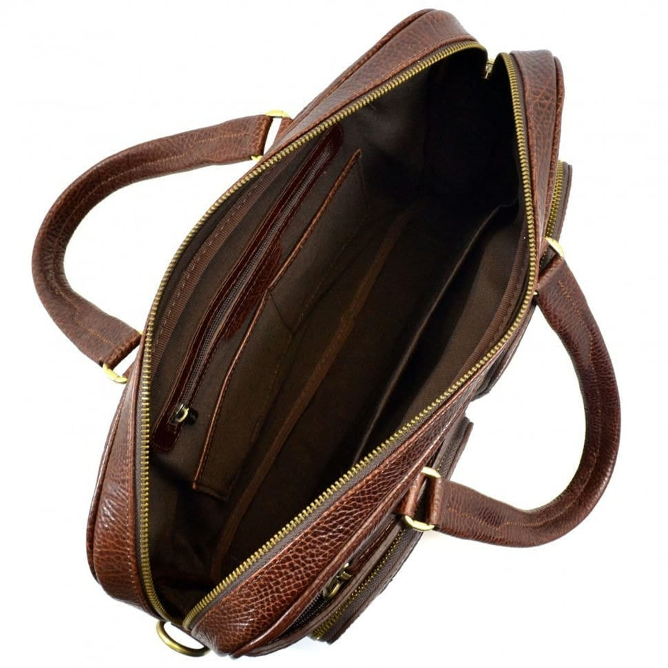 Шкіряний портфель Tony Bellucci 5048-896 рудий флотар