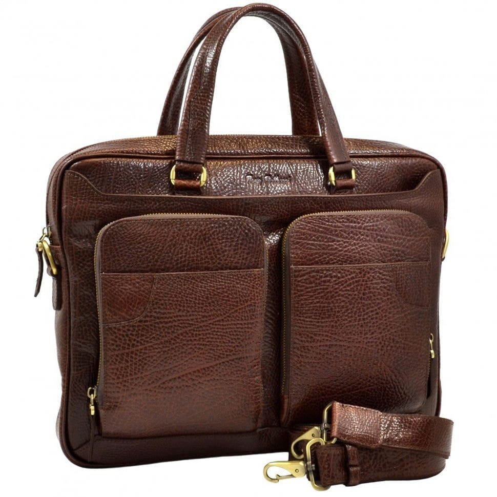 Шкіряний портфель Tony Bellucci 5048-896 рудий флотар