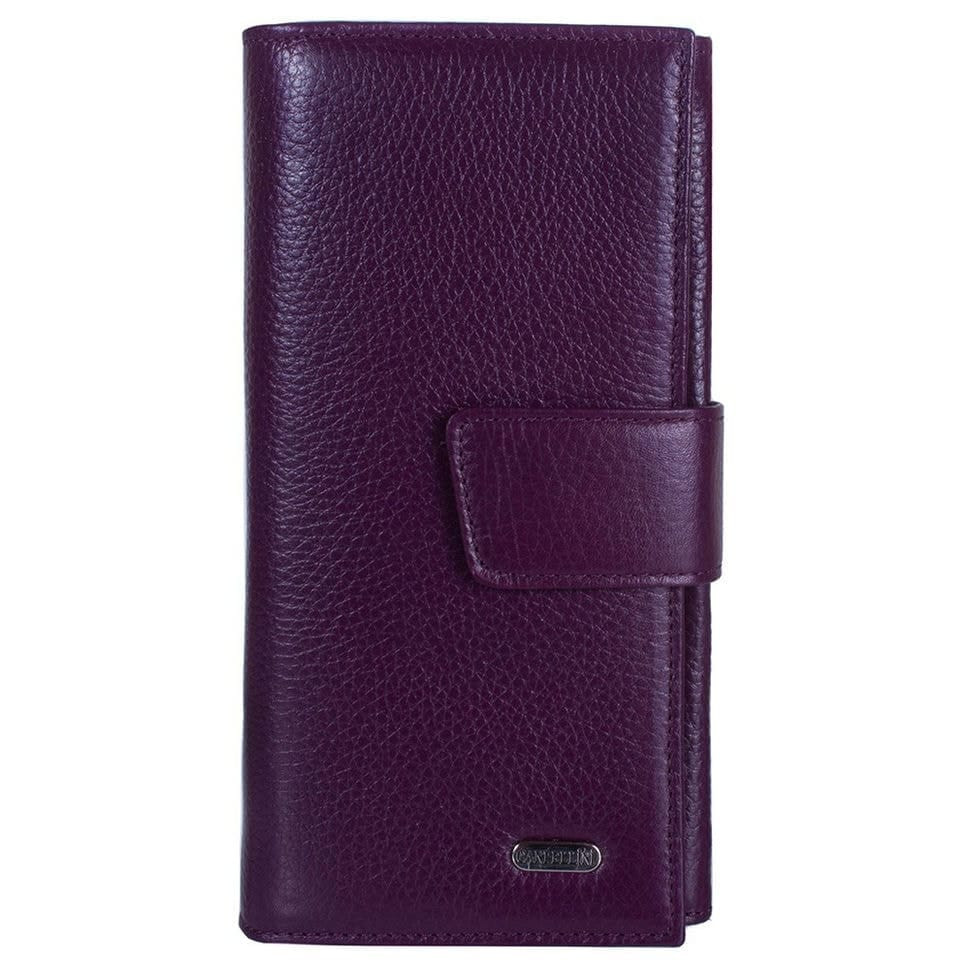 Гаманець жіночий шкіряний CANPEL 700-95 фіолетовий флотар