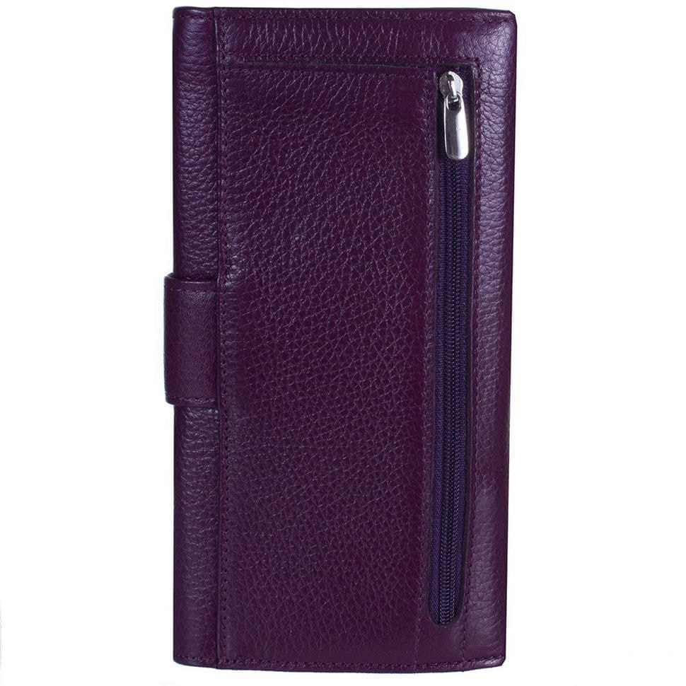 Гаманець жіночий шкіряний CANPEL 700-95 фіолетовий флотар