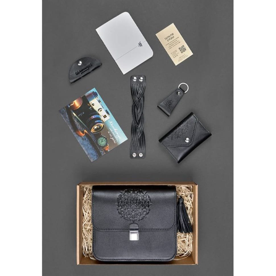 Жіночий подарунковий набір шкіряних аксесуарів Денвер
