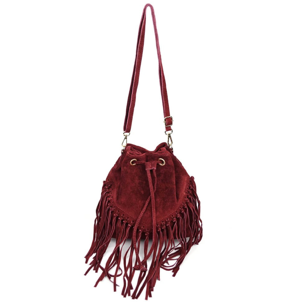 Женская замшевая сумка на плечо Firenze (Италия) fz1896103 марсала