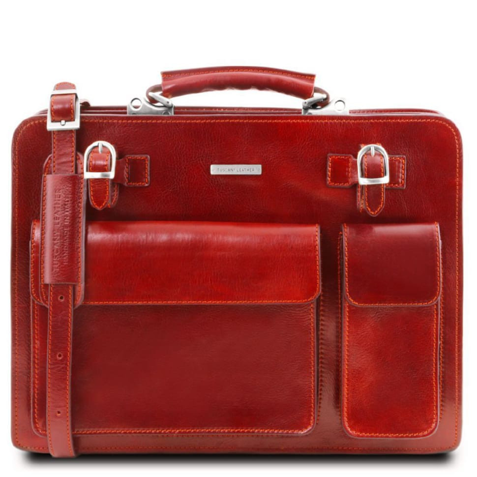 Чоловічий шкіряний портфель 2 відділення Tuscany Leather Venezia TL141268 Tuscany - купити в Україні