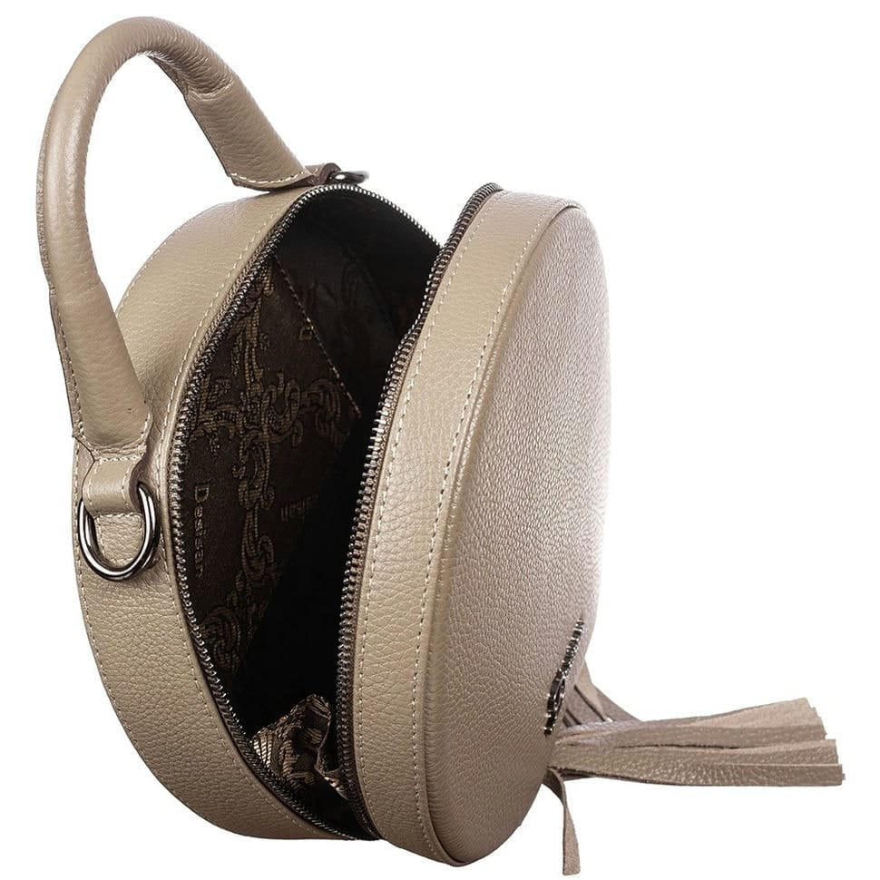 Сумка жіноча шкіряна Desisan 578-283 бежевий флотар