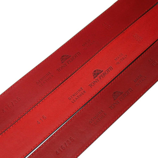 Шкіряний ремень 416 moro коричневий TONY PEROTTI