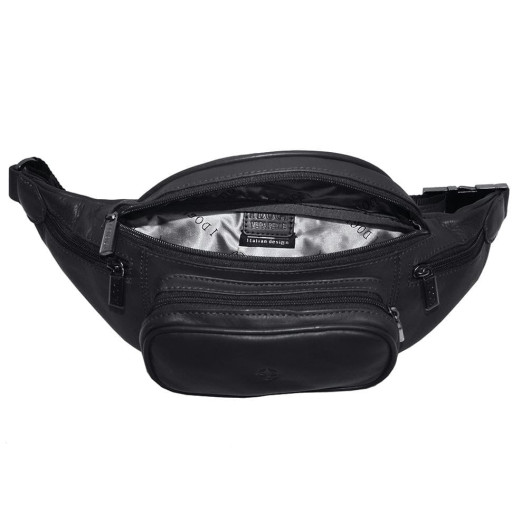 Сумка шкіряна (бананка) Cortina 6000 чорний