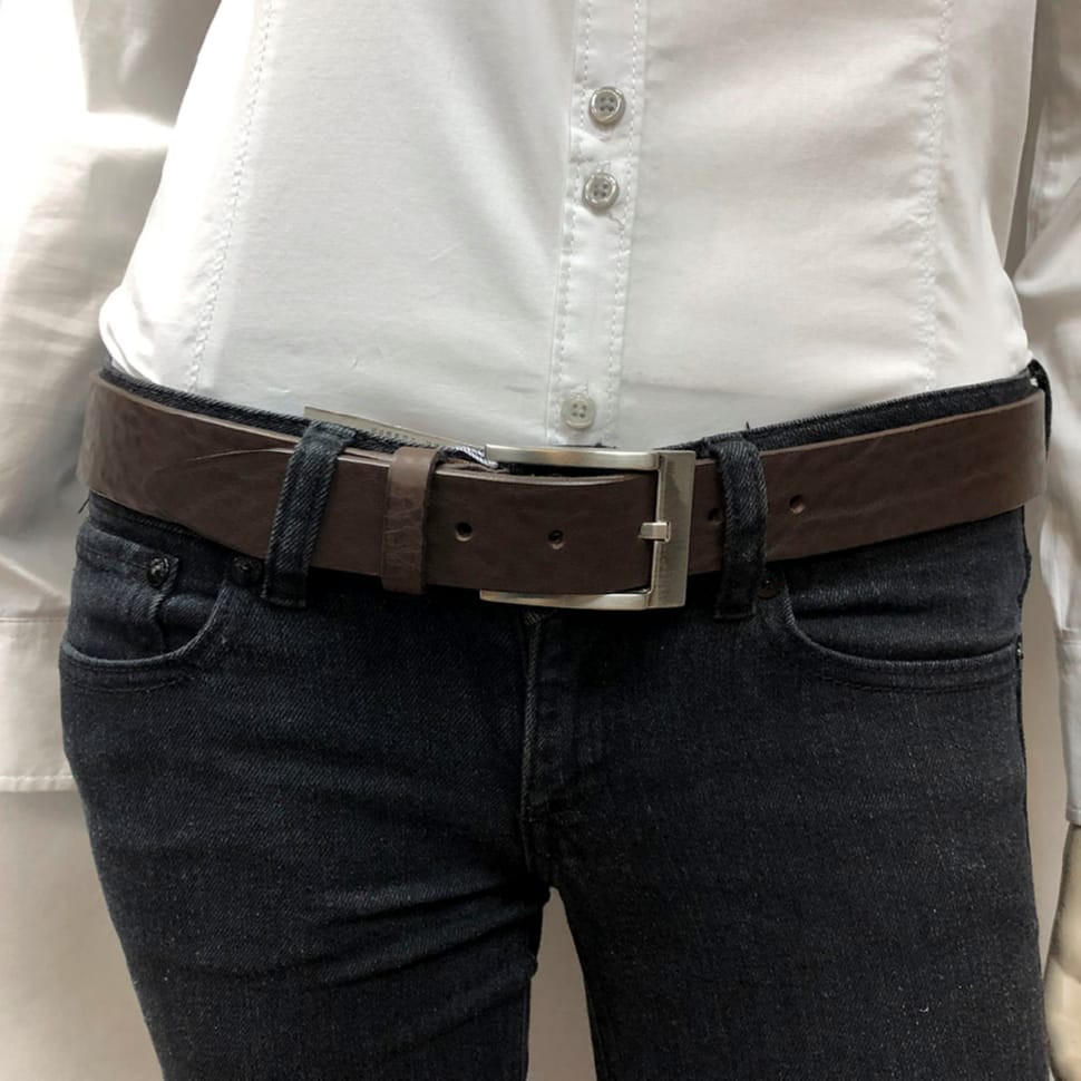 Шкіряний ремень 02/35 moro коричневий TONY PEROTTI