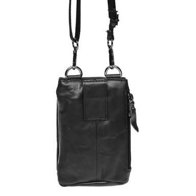Men's leather shoulder bag Keizer K1702-black