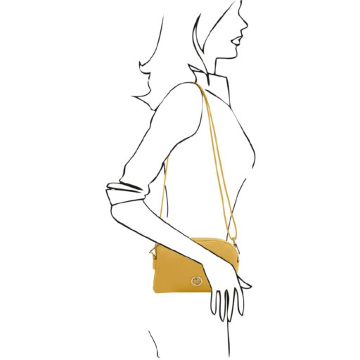 Жіноча шкіряна сумка через плече Tuscany Lily TL142375