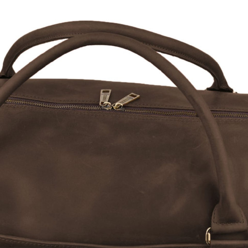 Дорожня сумка баул з натуральної шкіри RC-6564-4lx TARWA коричнева