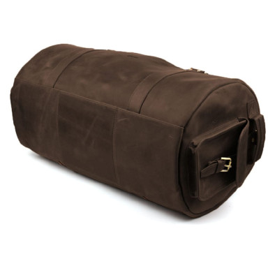 Travel trunk bag made of genuine leather RC-6564-4lx TARWA brown