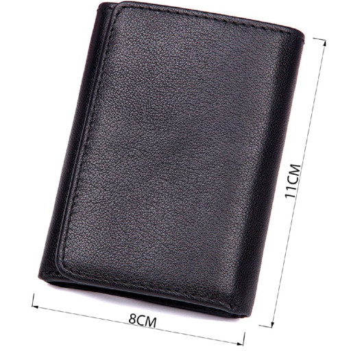 Кошелек Vintage 14467 кожаный Черный