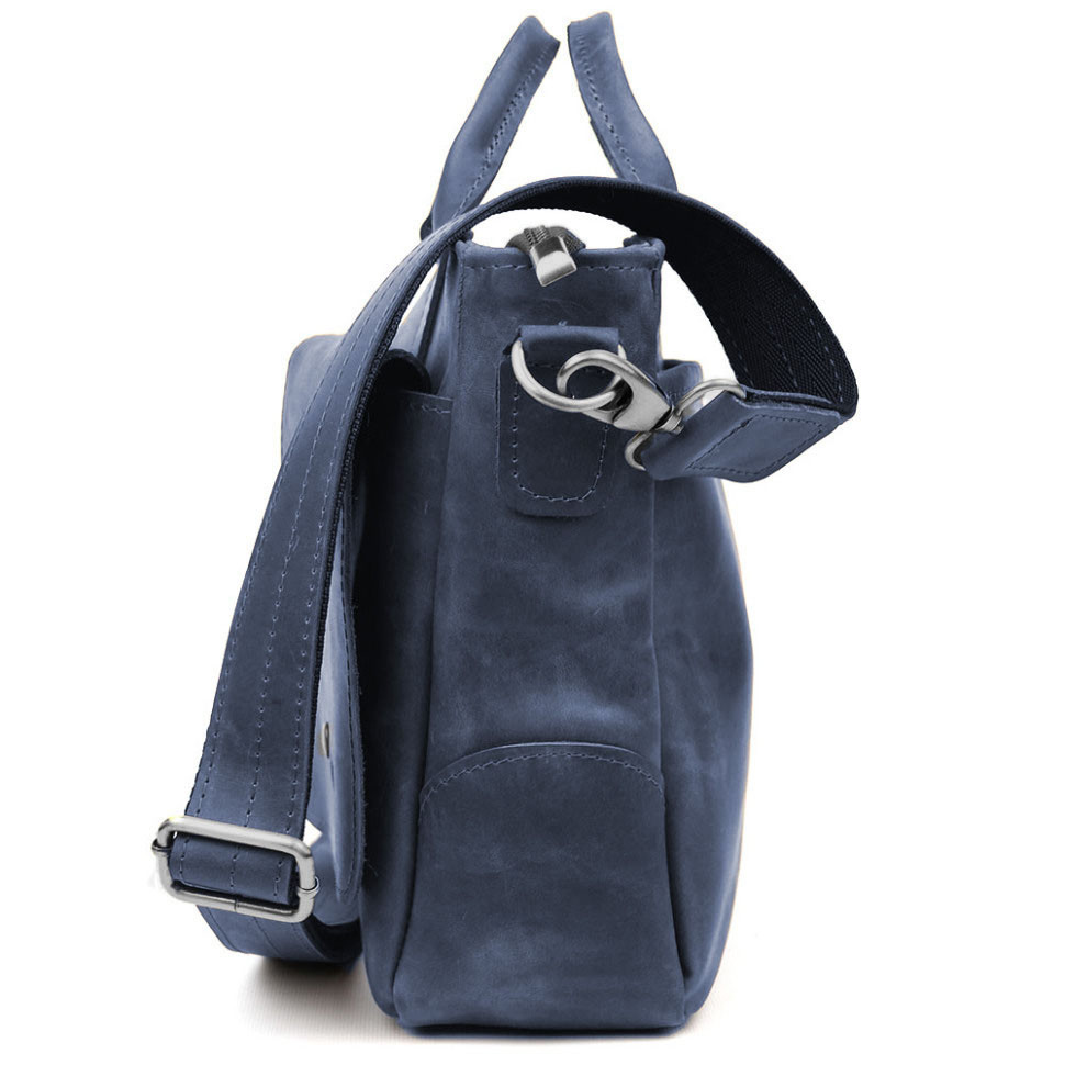 Сумка-портфель мужская на плечо с ручками TARWA Cиний RК-3990-3md
