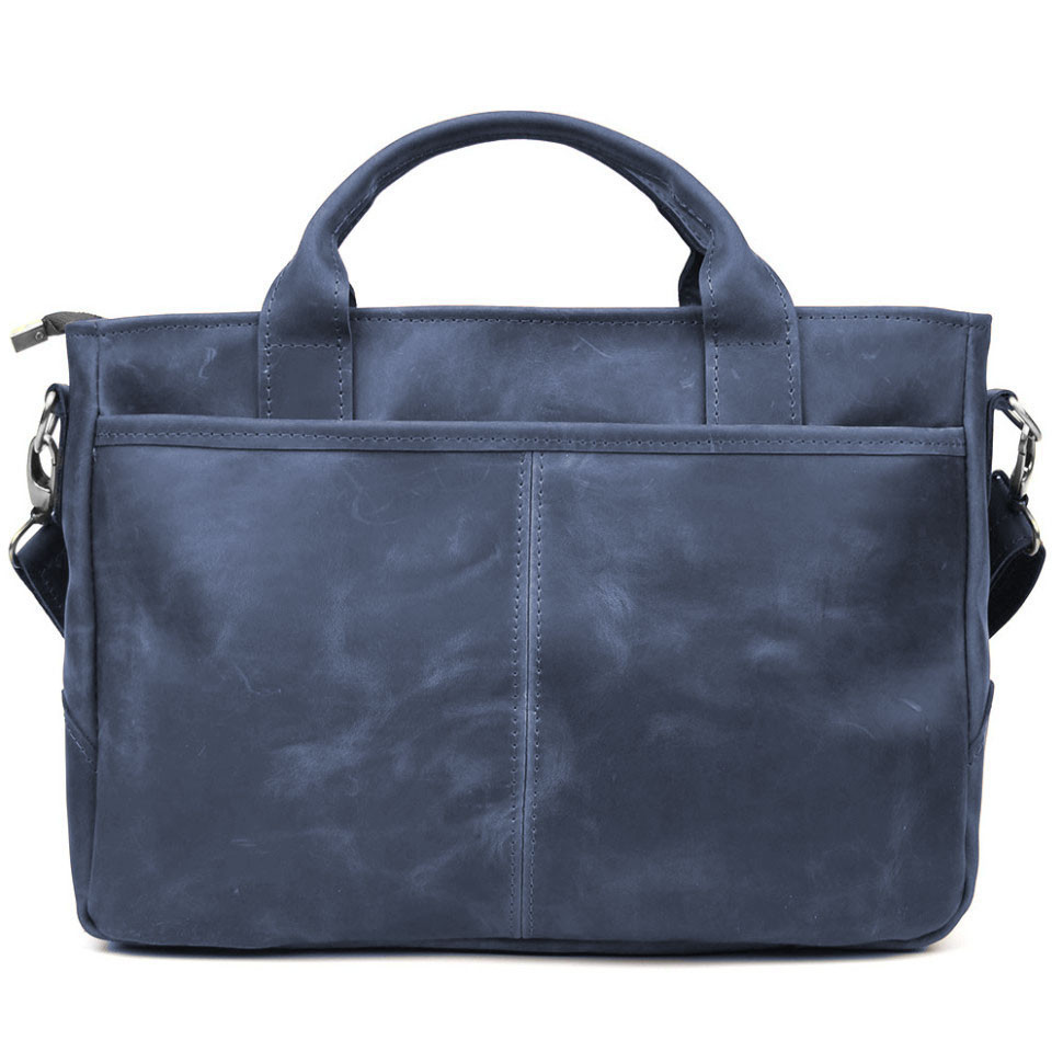 Сумка-портфель мужская на плечо с ручками TARWA Cиний RК-3990-3md
