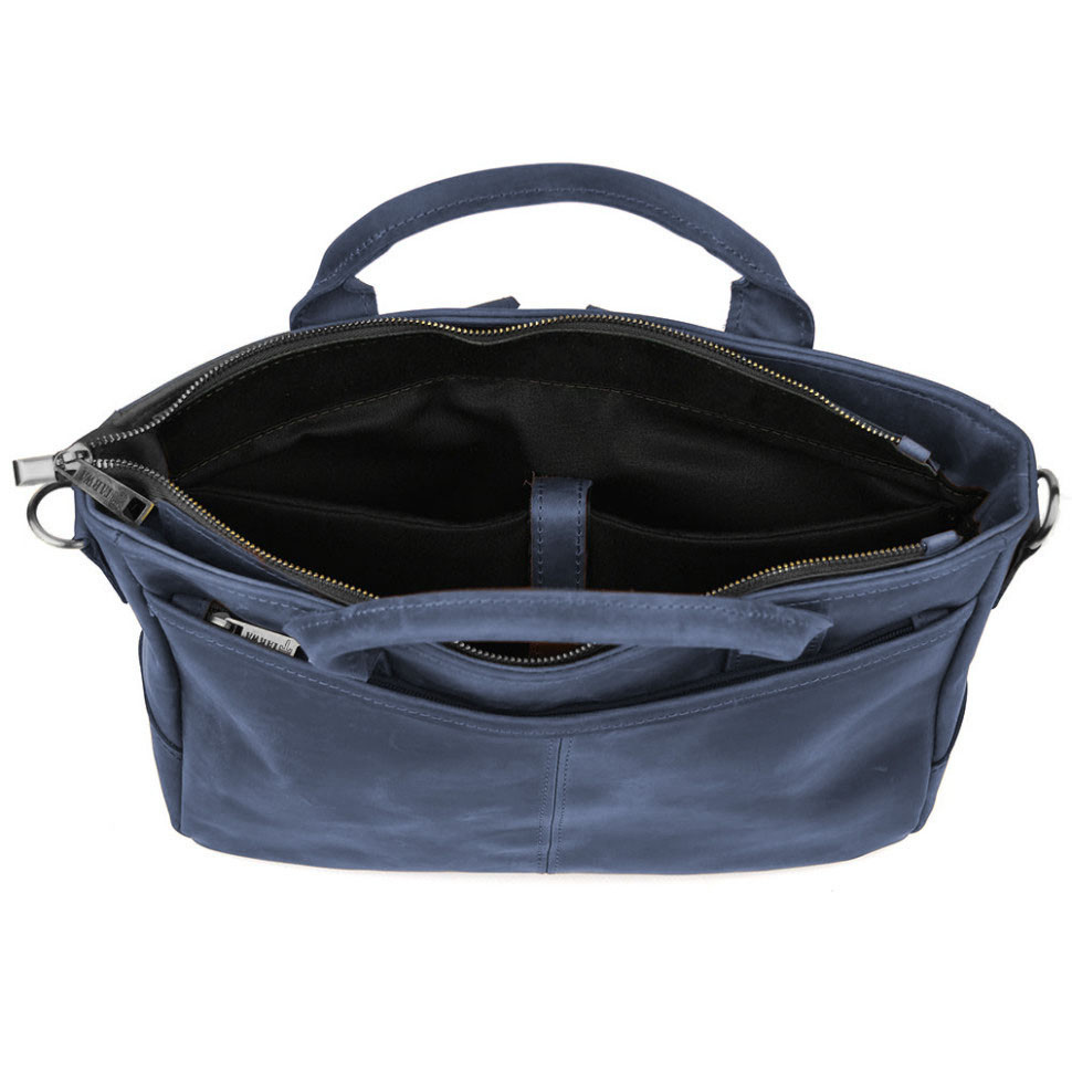 Сумка-портфель мужская на плечо с ручками TARWA Cиний RК-3990-3md