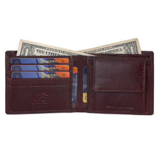Чоловічий шкіряний гаманець Hammonds Flycatcher HF594 Brown (Коричневий)